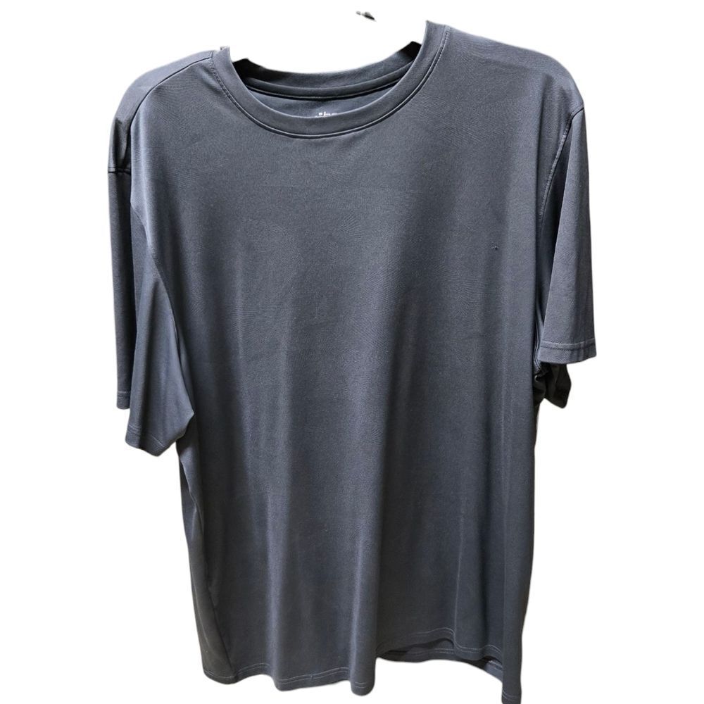 BCG Dark Gray Men's Short Sleeve Active Tee Jersey Knit Breathable Activewear XL